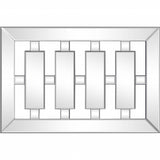 24" Clear Glass Framed Accent Mirror - Homeroots