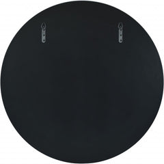 30" Clear Round Glass Framed Accent Mirror - Homeroots