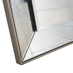 43" Champagne Metal Framed Accent Mirror - Homeroots