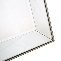 43" Champagne Metal Framed Accent Mirror - Homeroots