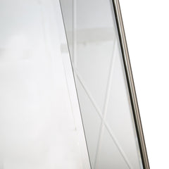 43" Champagne Metal Framed Accent Mirror - Homeroots