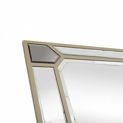 43" Silver Metal Framed Accent Mirror - Homeroots
