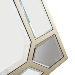43" Silver Metal Framed Accent Mirror - Homeroots