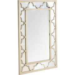 44" Champagne Metal Framed Accent Mirror - Homeroots