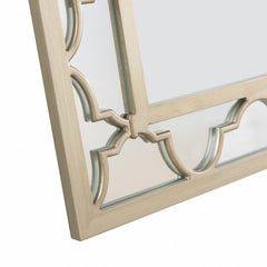 44" Champagne Metal Framed Accent Mirror - Homeroots