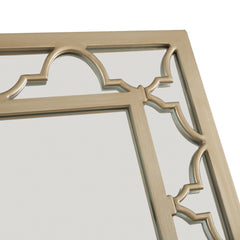 44" Champagne Metal Framed Accent Mirror - Homeroots