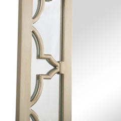 44" Champagne Metal Framed Accent Mirror - Homeroots