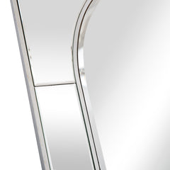 48" Silver Metal Framed Accent Mirror - Homeroots