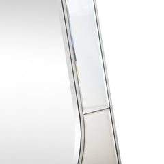 48" Silver Metal Framed Accent Mirror - Homeroots