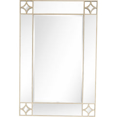 46" Champagne Framed Accent Mirror - Homeroots