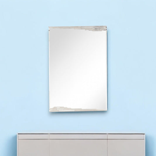 46" Silver Framed Accent Mirror - Homeroots