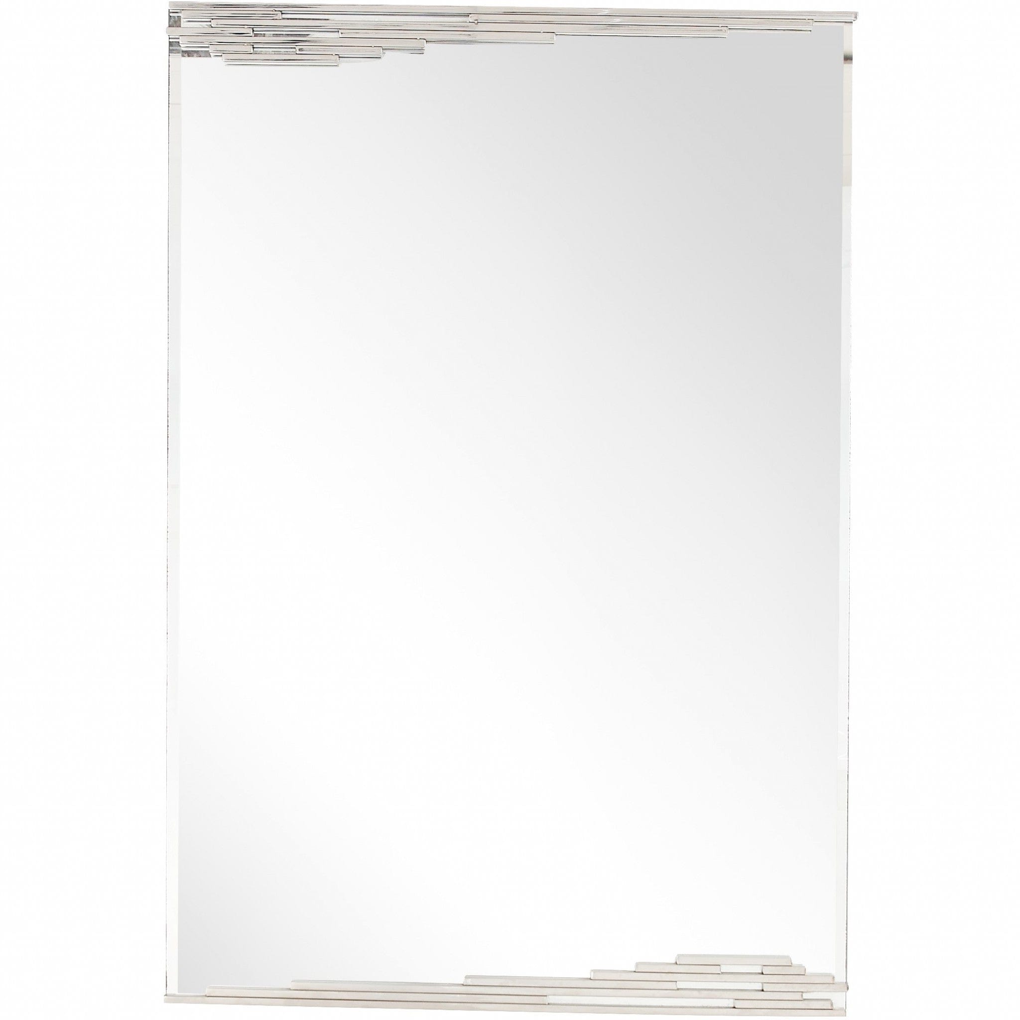 46" Silver Framed Accent Mirror - Homeroots