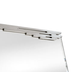46" Silver Framed Accent Mirror - Homeroots