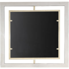32" Gold Square Framed Accent Mirror - Homeroots