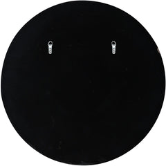 32" Black Round Framed Accent Mirror - Homeroots