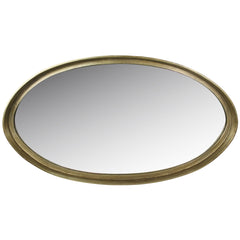 48" Gold Round Framed Accent Mirror - Homeroots