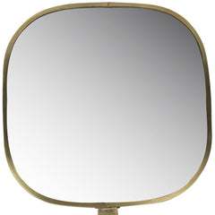 11" Golden Square Frame Handheld Mirror - Homeroots