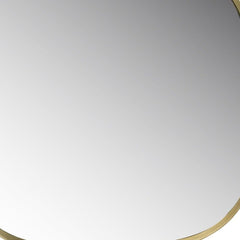 11" Golden Square Frame Handheld Mirror - Homeroots