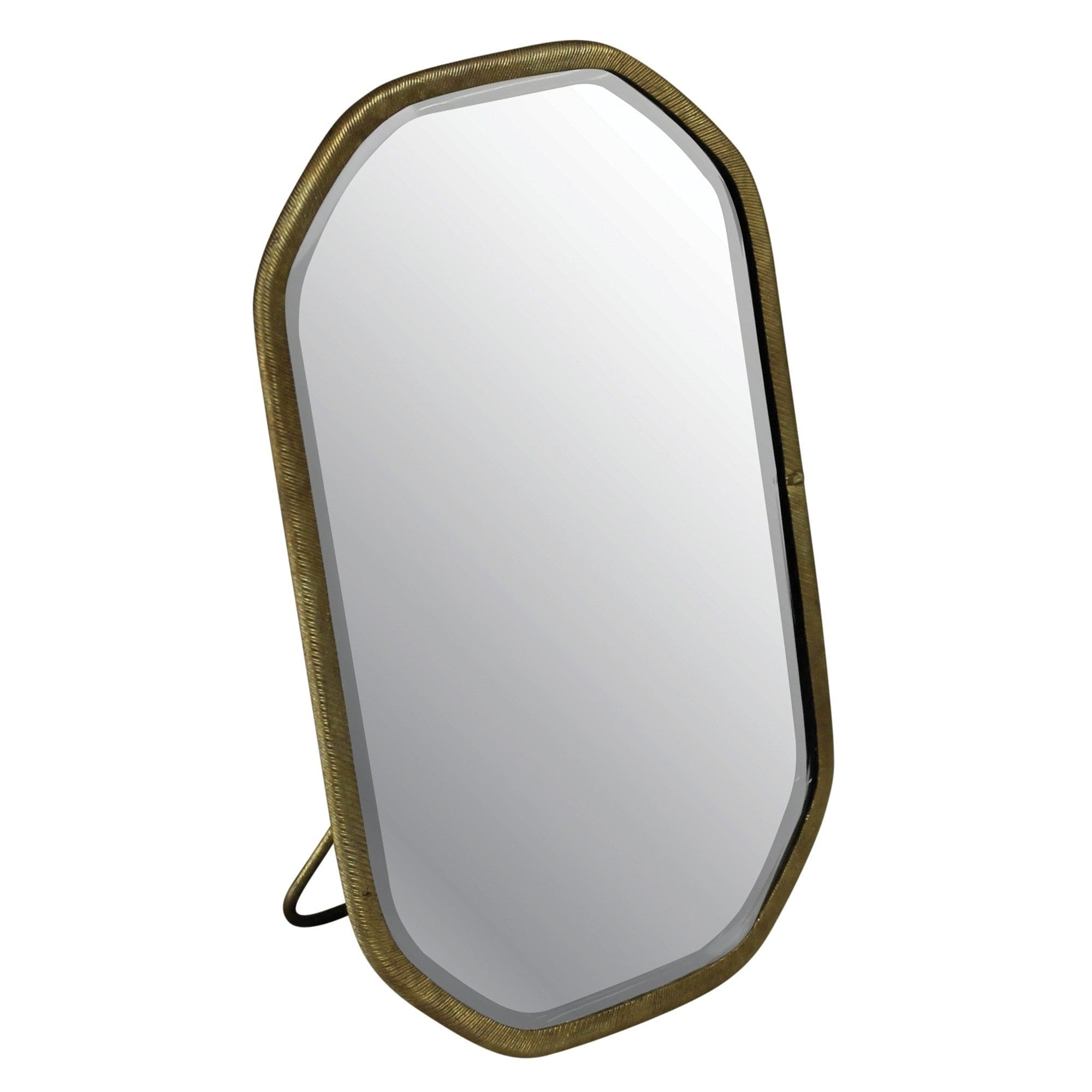 Gold Metal Octagonal Vanity Mirror - Homeroots