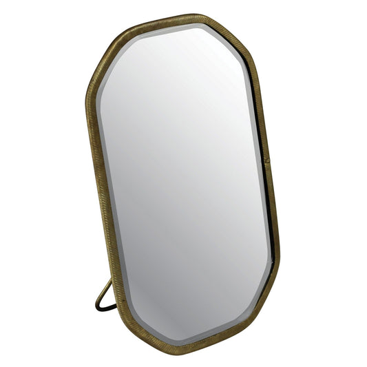 Gold Metal Octagonal Vanity Mirror - Homeroots