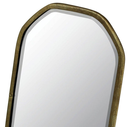Gold Metal Octagonal Vanity Mirror - Homeroots
