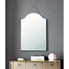 22" Gold Irregular Unframed Accent Mirror - Homeroots
