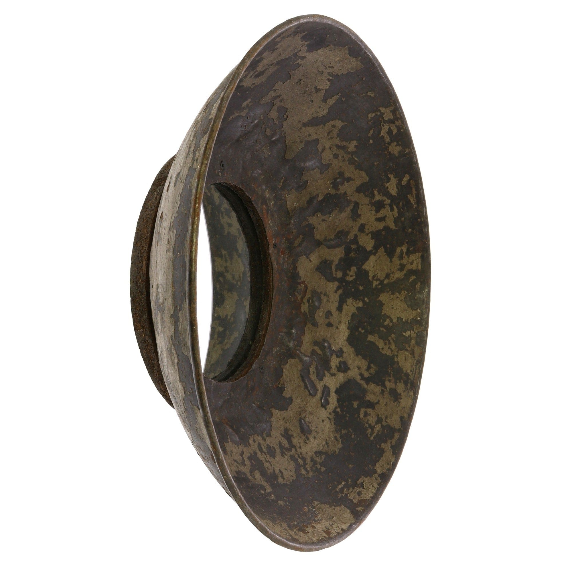 Jumbo Metal Bowl Wall Mirror - Homeroots