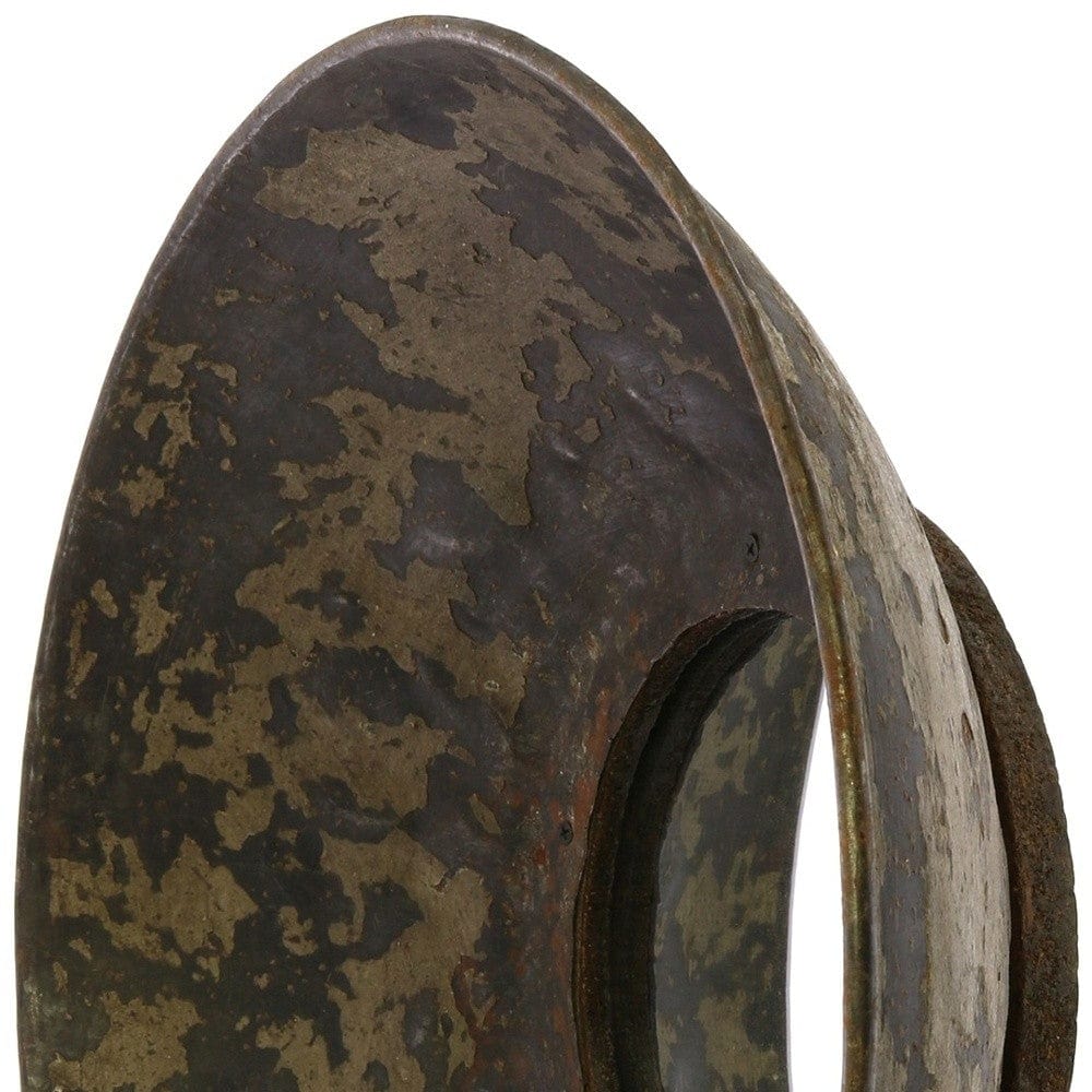 Jumbo Metal Bowl Wall Mirror - Homeroots