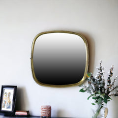 27" Brass Abstract Accent Mirror - Homeroots