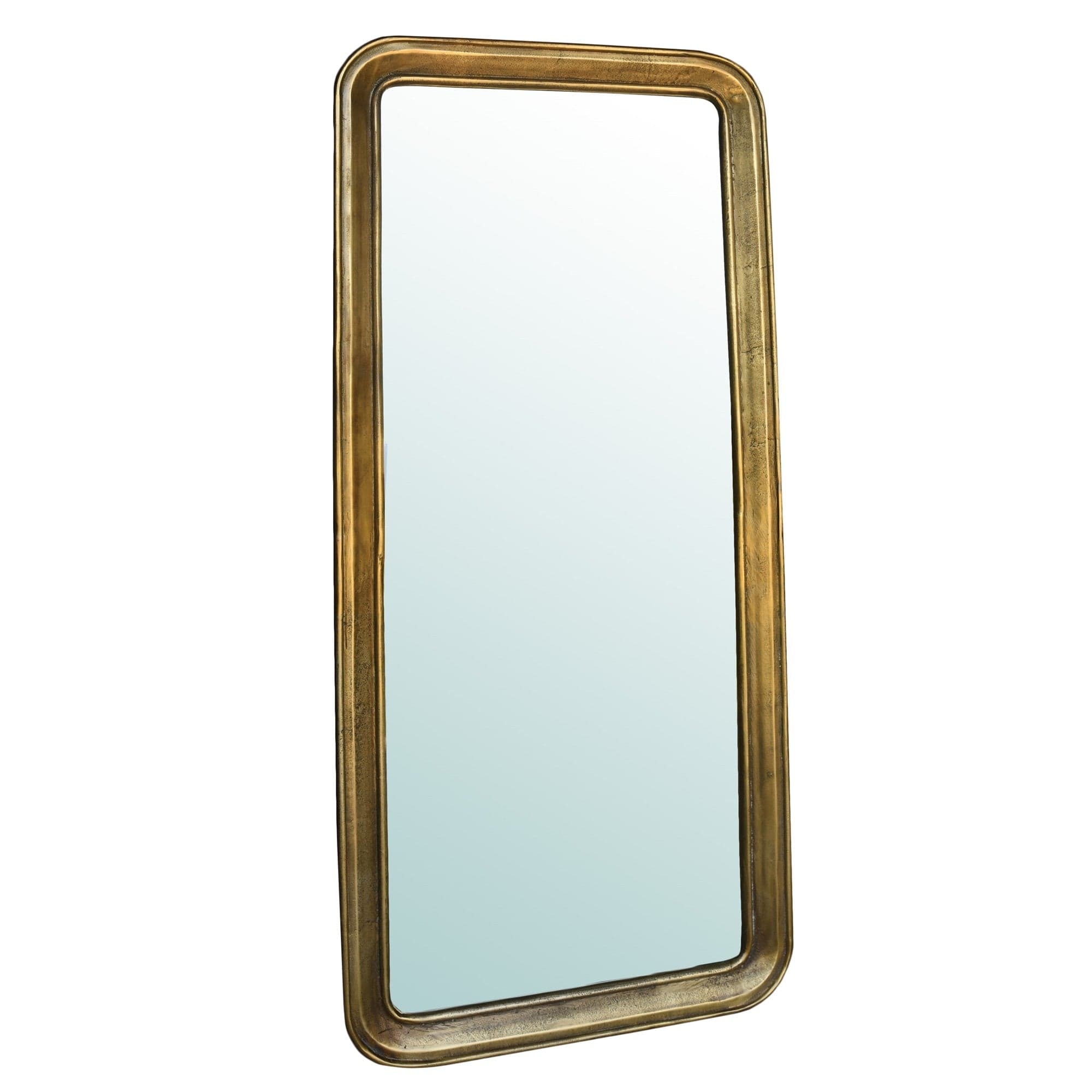 58" Gold Framed Accent Mirror - Homeroots