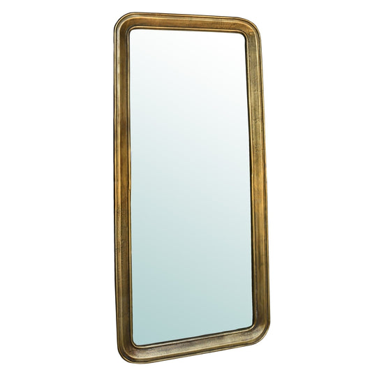 58" Gold Framed Accent Mirror - Homeroots