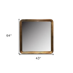 64" Gold Framed Accent Mirror - Homeroots