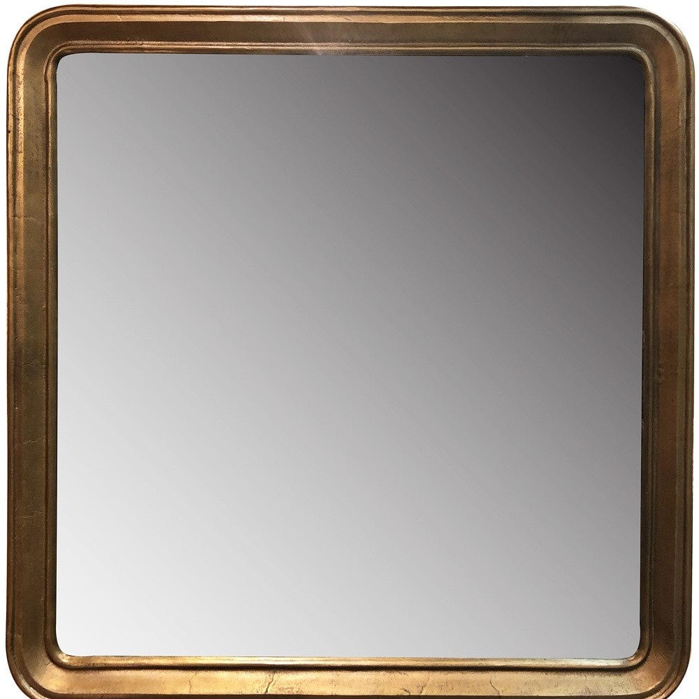 64" Gold Framed Accent Mirror - Homeroots
