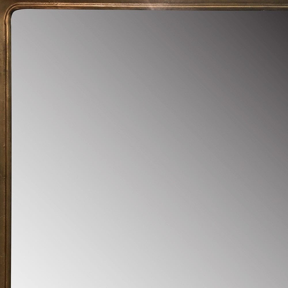 64" Gold Framed Accent Mirror - Homeroots