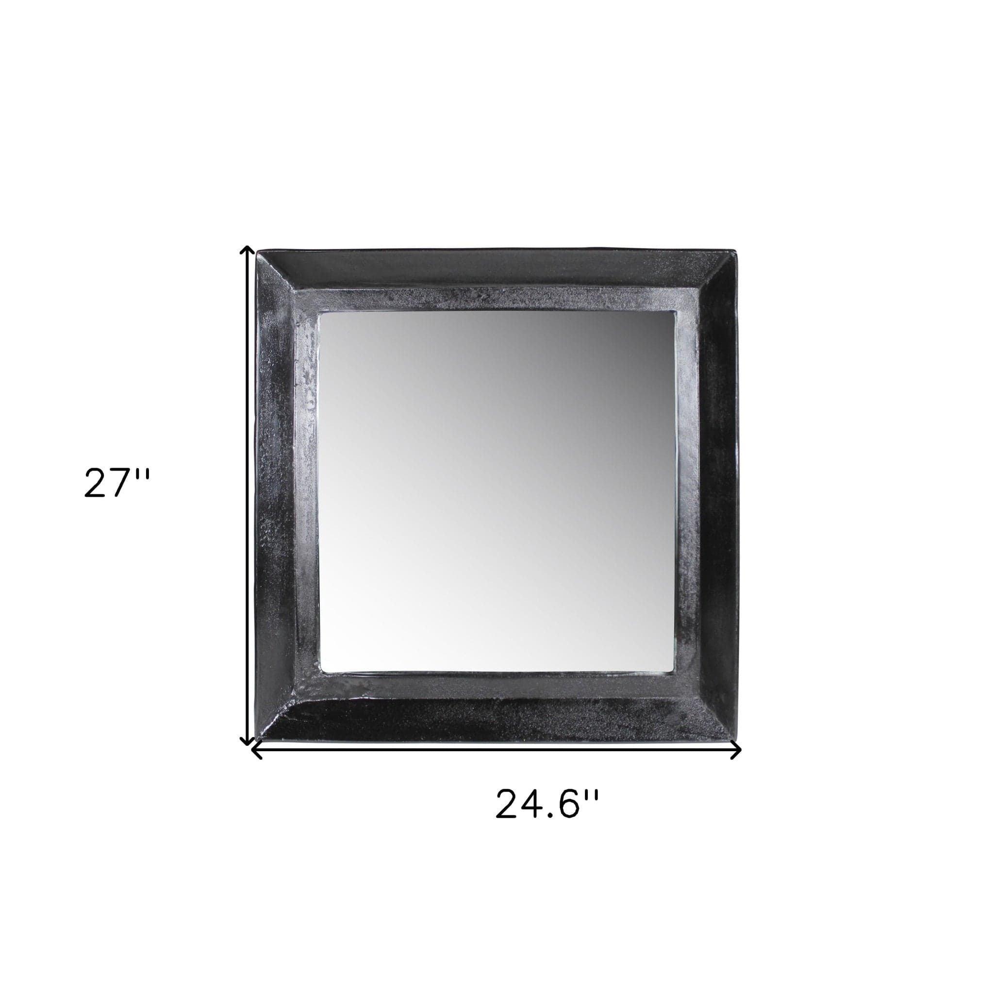 27" Silver Framed Accent Mirror - Homeroots