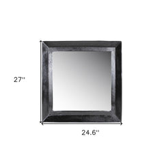 27" Silver Framed Accent Mirror - Homeroots