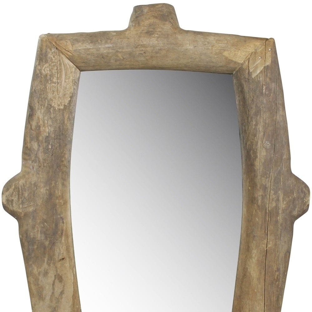 Natural Wooden Wall Mirror - Homeroots