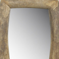 Natural Wooden Wall Mirror - Homeroots