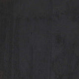 19" Black Solid Wood Backless Bar Chair - Homeroots - Flyclothing LLC