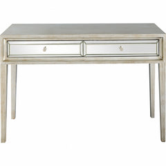 48" Silver Mirrored Glass Console Table - Homeroots