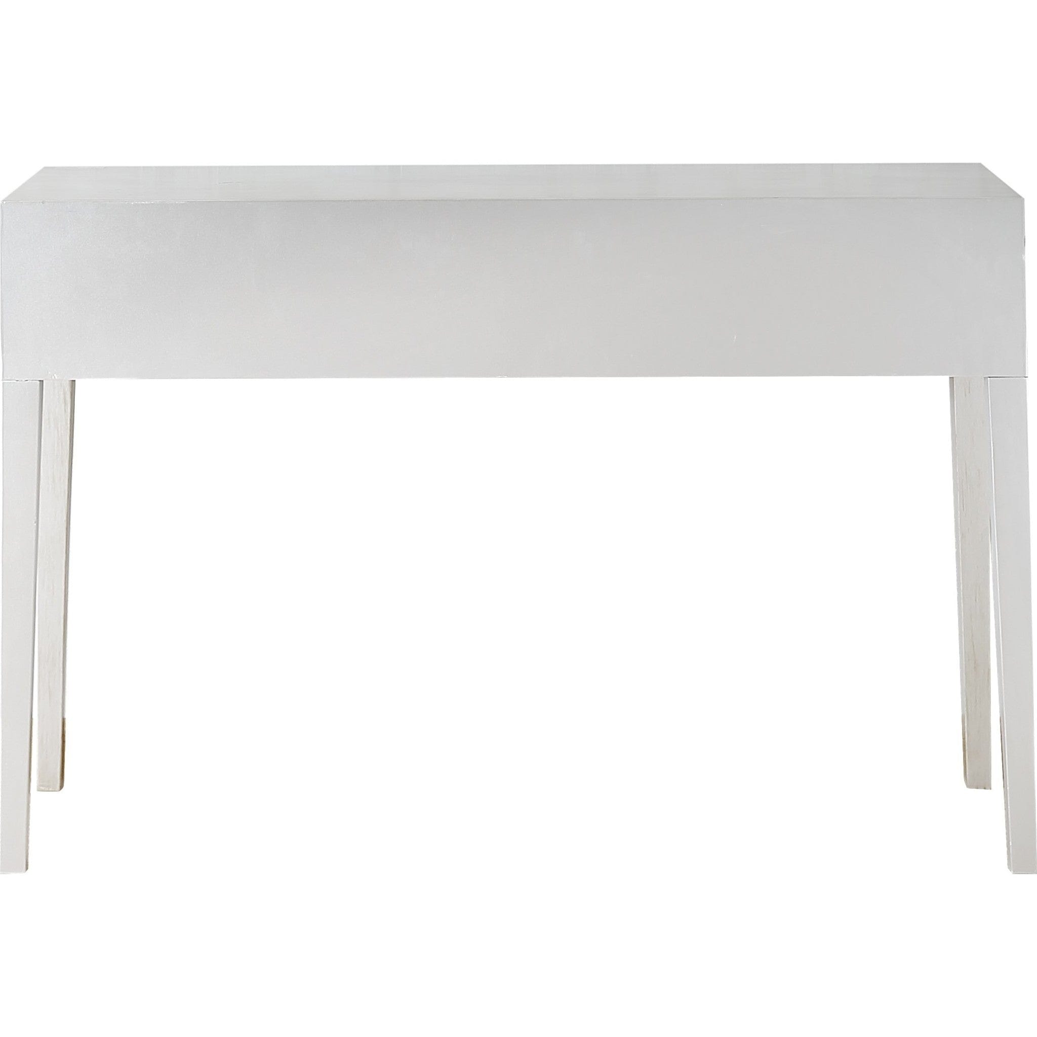 48" Silver Mirrored Glass Console Table - Homeroots