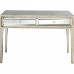 48" Silver Mirrored Glass Console Table - Homeroots