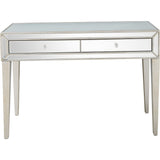 48" Silver Mirrored Glass Console Table - Homeroots
