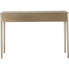 48" Champagne Mirrored Glass Console Table - Homeroots