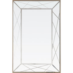 48" Champagne Mirrored Glass Console Table - Homeroots