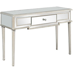 Silver Leaf Antiqued Console Table - Homeroots