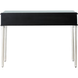 Silver Leaf Antiqued Console Table - Homeroots