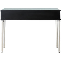 Silver Leaf Antiqued Console Table - Homeroots