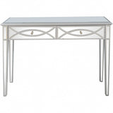 Silver Glass Mirror Console Table - Homeroots