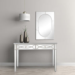 Silver Glass Mirror Console Table - Homeroots